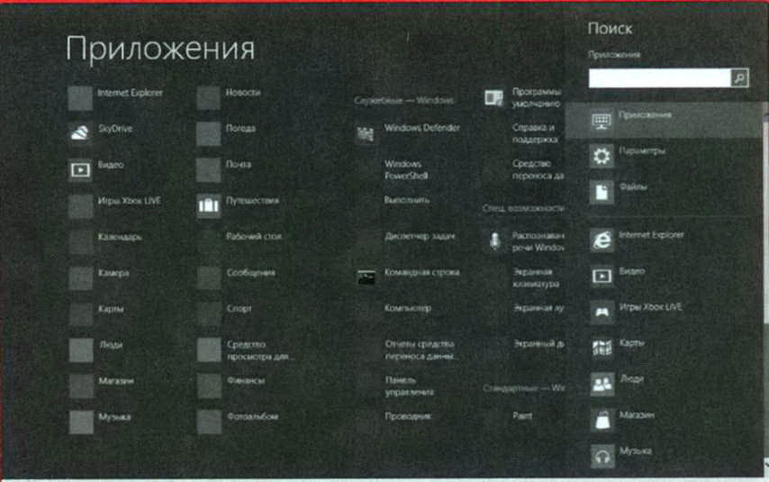 Панель приложений