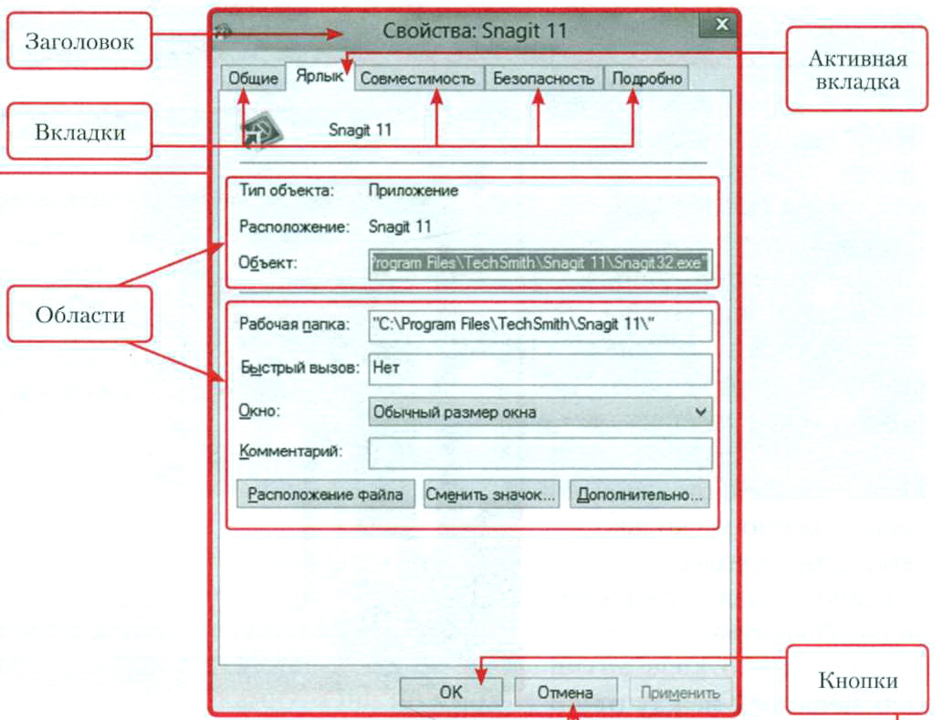 Состав окон Windows 8