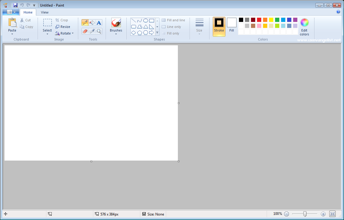 Изображение  Paint Windows 7